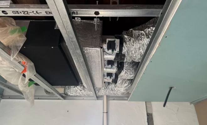 Pose de système de climatisation gainable à Calcatoggio, Ajaccio, Planet Clim