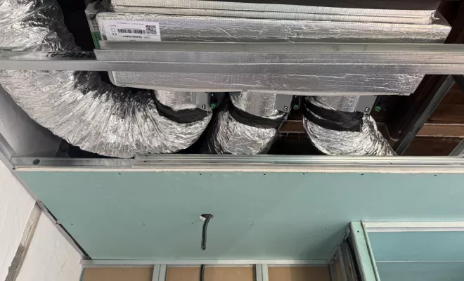 Pose de système de climatisation gainable à Calcatoggio, Ajaccio, Planet Clim