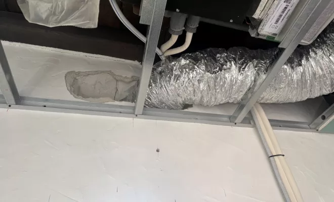 Pose de système de climatisation gainable à Calcatoggio, Ajaccio, Planet Clim